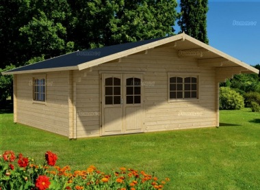 5.0m-5.9m wide Apex 70mm Log Cabin 524
