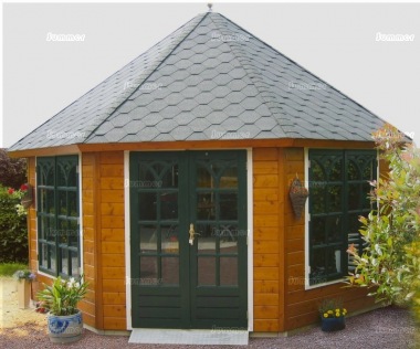 Octagonal Summerhouse Log Cabin 373