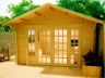 3.6-4.8m wide Apex 45mm Log Cabin 115